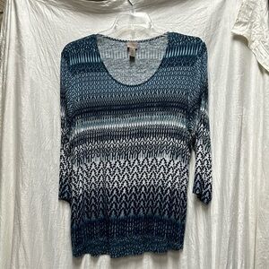 Chicos Size 3 pullover Top